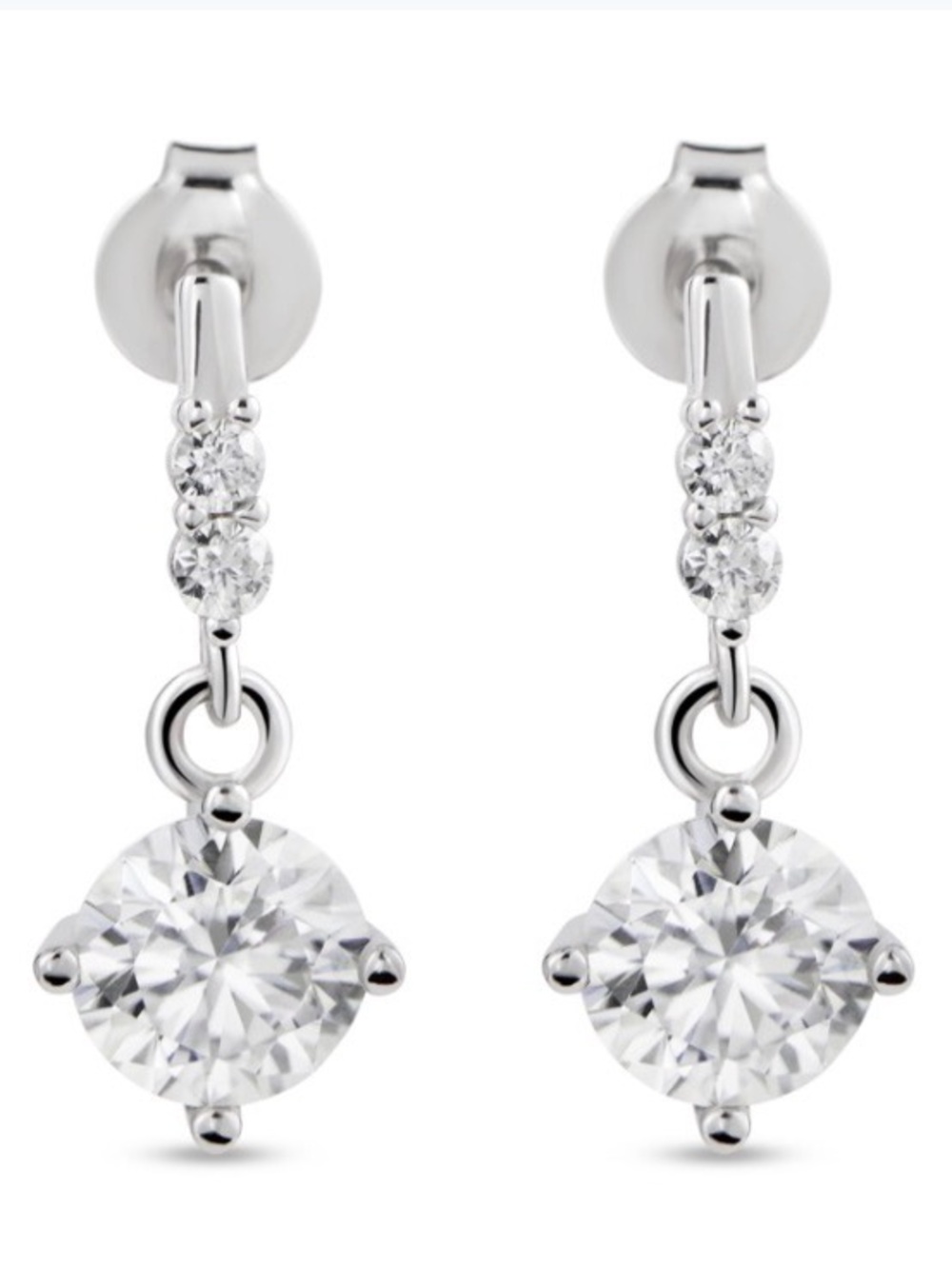 Emilia Moissanite Earrings 1.8 Carat